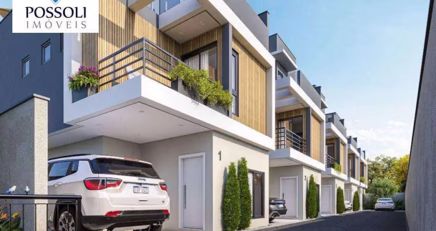 Sobrado com 3 dormitórios à venda, 167 m² por r$ 979.990,00 - bacacheri - curitiba/pr
