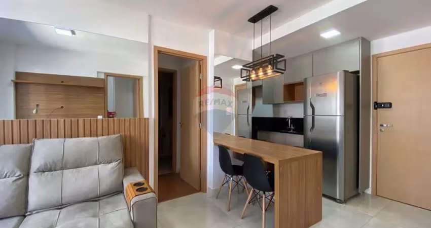 Apartamento 2 quartos mobiliado para locação com lazer no rooftop  - centro juiz de fora - mg
