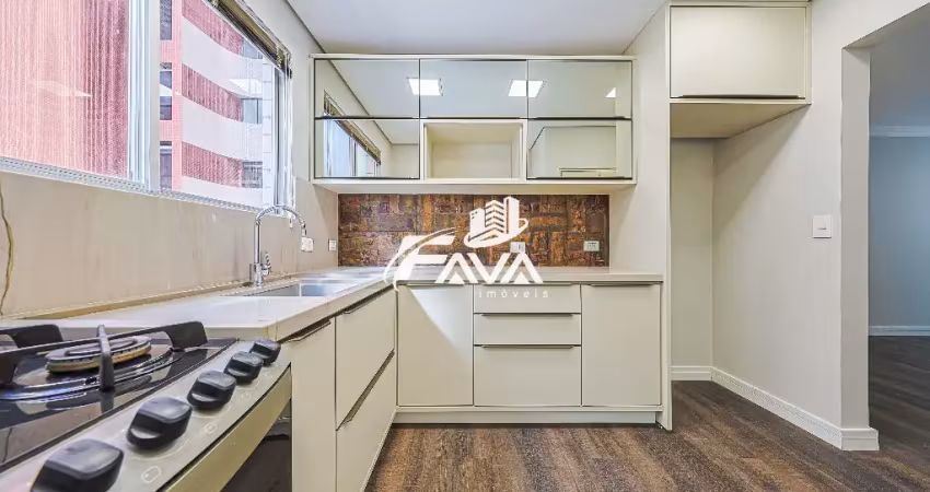 Apartamento 3 quartos, 1 suíte, 1 vaga de garagem no ed las palmas, bairro batel - curitiba/pr