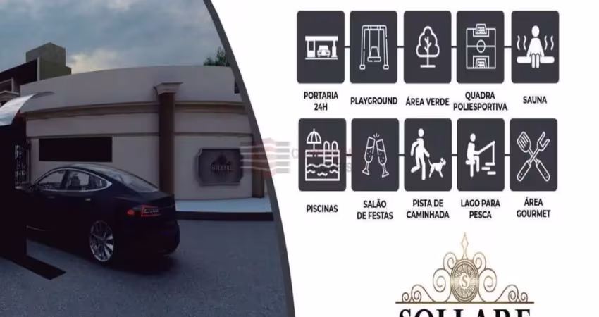 Terreno em condomínio a venda no sollare no vila rica em caçapava