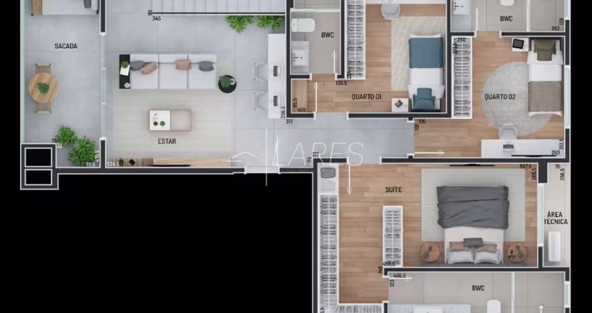 Cobertura para venda em Batel de 200.00m² com 3 Quartos, 3 Suites e 2 Garagens