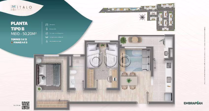 Apartamento para venda em Potiguar de 50.00m² com 2 Quartos e 1 Garagem