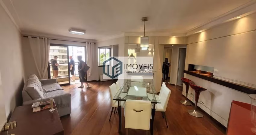 Apartamento para alugar em Indianópolis de 120.00m² com 3 Quartos, 1 Suite e 2 Garagens