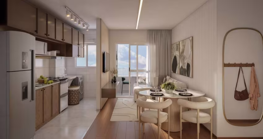 Apartamento para venda em Campina Do Siqueira de 36.00m² com 2 Quartos e 1 Garagem