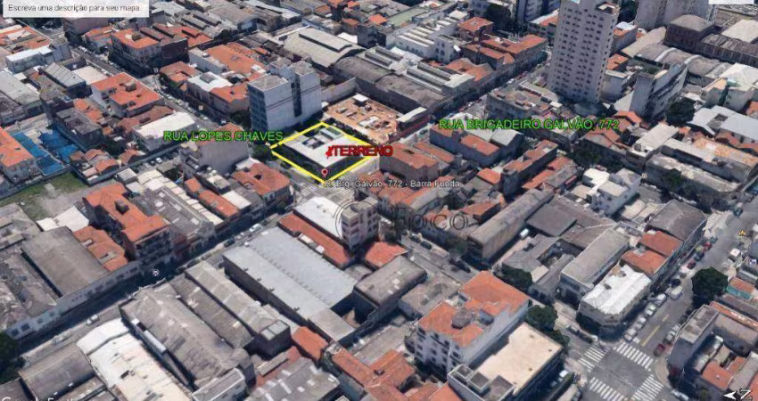 Terreno para venda e aluguel em Barra Funda de 959.00m²