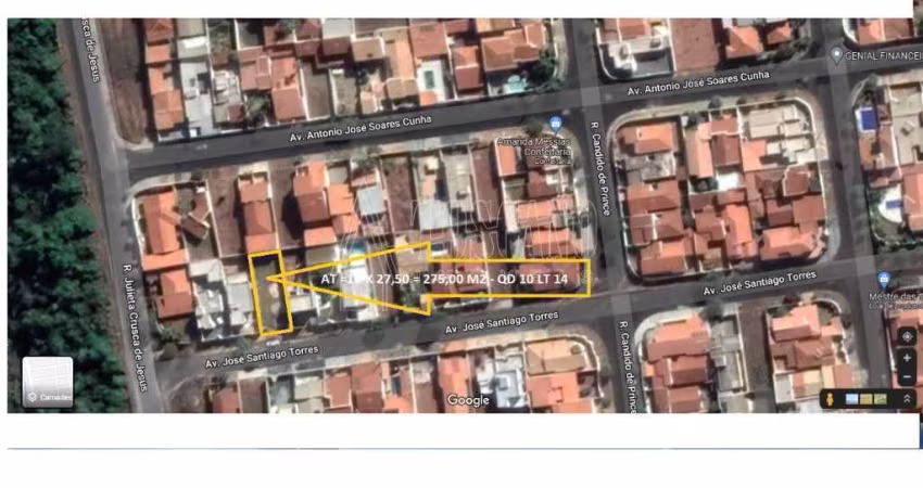 Terreno para venda em Jardim Botânico de 275.00m²
