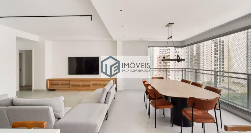 Apartamento para venda e aluguel em Indianópolis de 158.00m² com 3 Quartos, 3 Suites e 2 Garagens