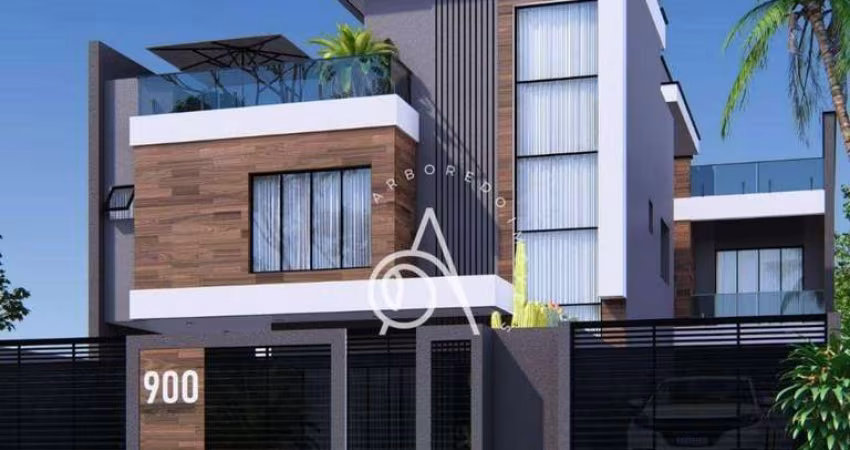 Sobrado para venda em Xaxim de 126.00m² com 3 Quartos, 1 Suite e 2 Garagens