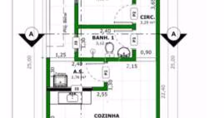 Casa para venda em Jardim Cherveson de 125.00m² com 2 Quartos, 1 Suite e 2 Garagens