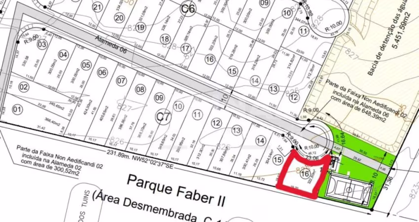 Terreno para venda em Parque Faber Castell Ii de 323.00m²