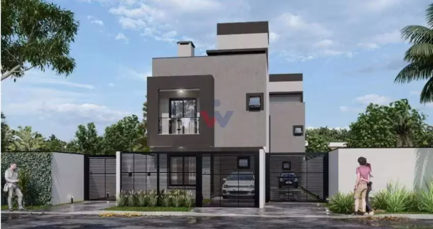 Sobrado para venda em xaxim de 117.00m² com 3 quartos, 1 suite e 3 garagens