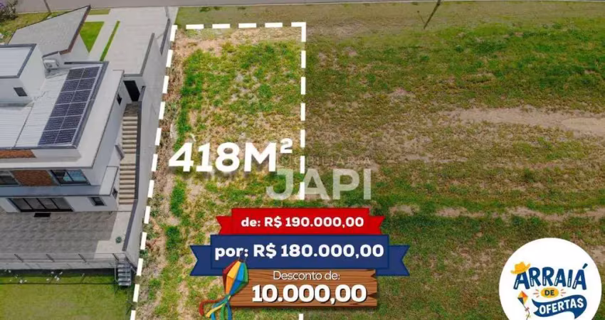 Terreno en condomínio para venda em bairro itapema de 418.00m²