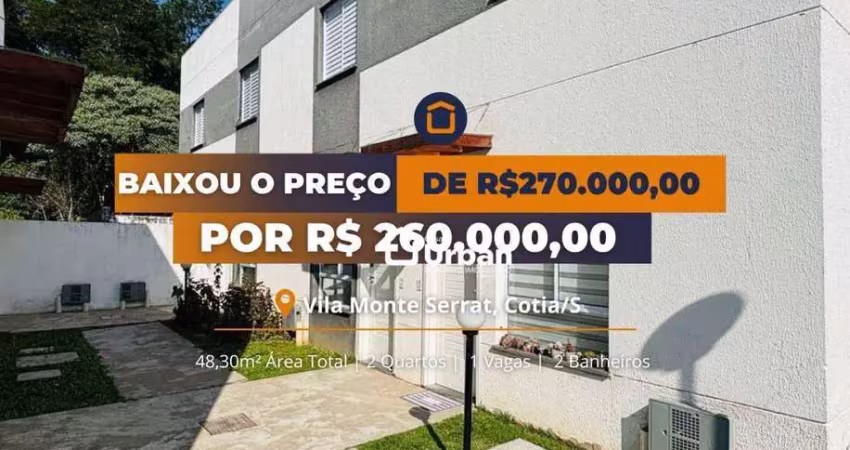 Casa de condomínio para venda em vila monte serrat de 51.00m² com 2 quartos e 1 garagem