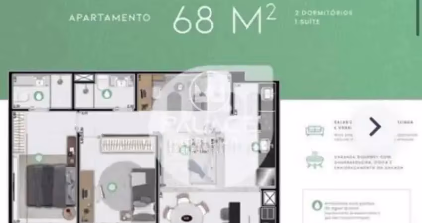 Apartamento para venda em vila independência de 68.00m² com 2 quartos, 1 suite e 2 garagens