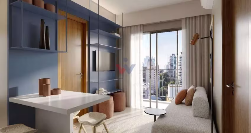 Apartamento para venda em novo mundo de 44.00m² com 2 quartos e 1 garagem