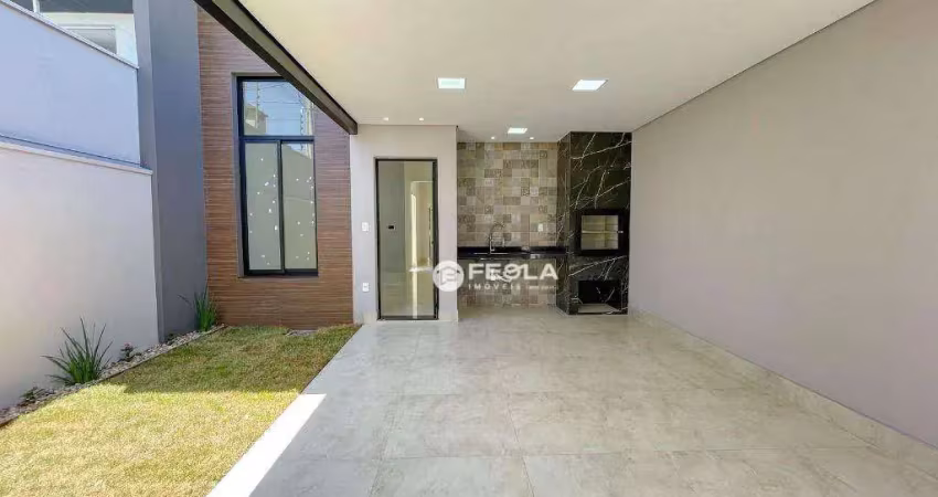 Casa para venda em jardim terramérica ii de 130.00m² com 3 quartos, 1 suite e 2 garagens