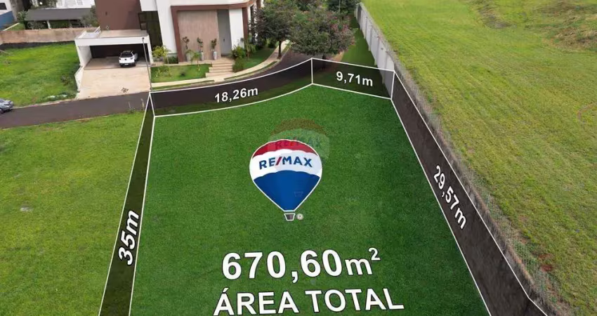 Terreno para venda em condomínio veneza de 670.60m²
