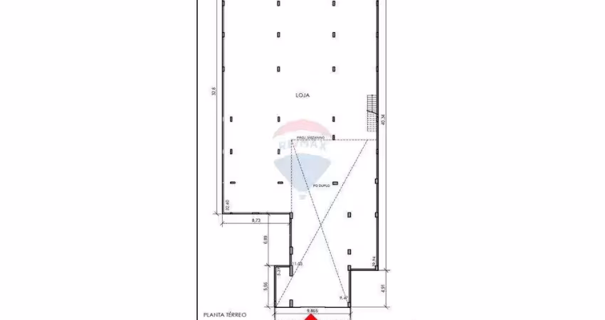 Imóvel comercial para alugar em centro de 1329.00m² com 4 garagens