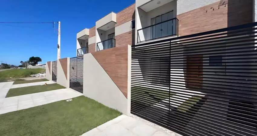 Sobrado para venda em guaratuba de 96.00m² com 3 quartos, 1 suite e 1 garagem