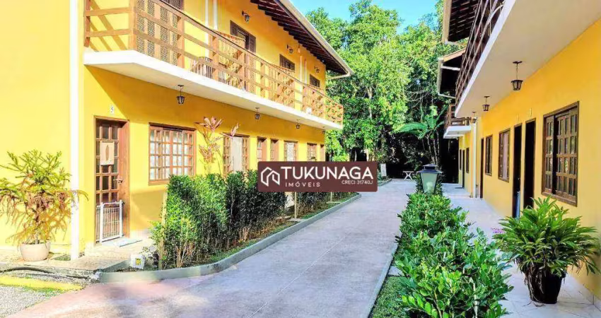 Sobrado para venda em camburi de 77.00m² com 2 quartos, 2 suites e 2 garagens