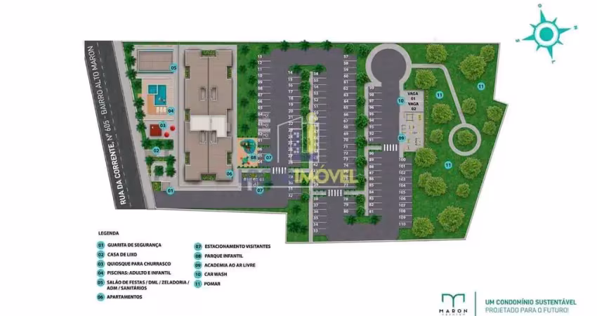 Apartamento para venda em cruzeiro de 43.00m² com 2 quartos, 1 suite e 1 garagem