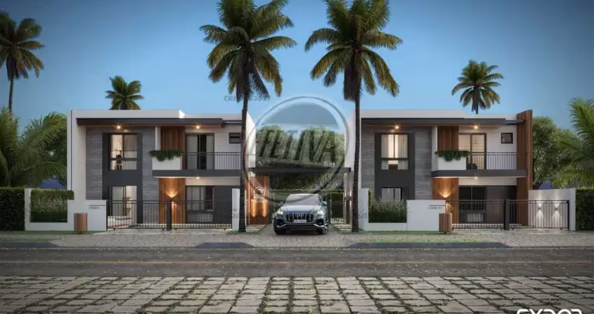 Sobrado para venda em guaratuba de 70.00m² com 2 quartos, 2 suites e 2 garagens