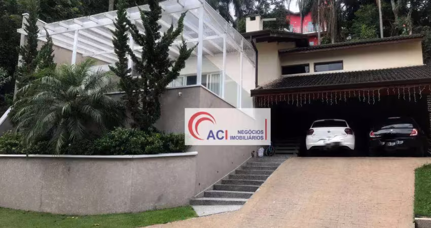Casa de condomínio para venda e aluguel em granja viana de 432.00m² com 3 quartos, 3 suites e 4 garagens