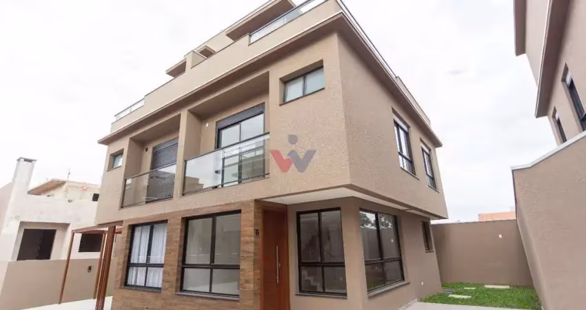 Sobrado para venda em tingui de 104.00m² com 3 quartos, 1 suite e 2 garagens