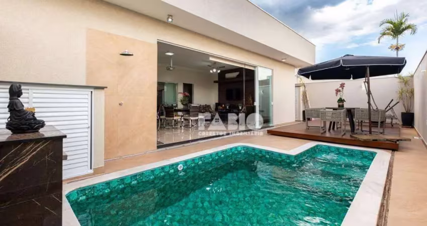 Casa de condomínio para venda em condomínio residencial recanto do lago de 243.00m² com 3 quartos, 3 suites e 4 garagens