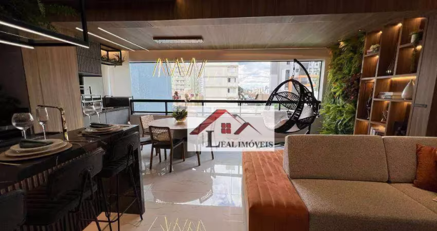 Apartamento para venda em campestre de 112.00m² com 3 quartos, 3 suites e 2 garagens