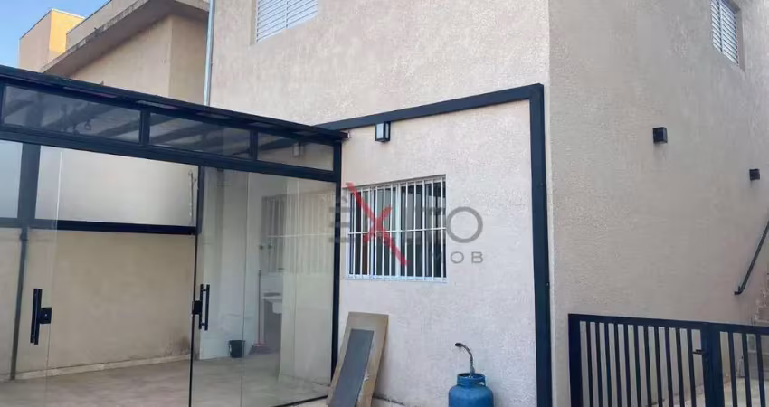 Sobrado para venda em portais (polvilho) de 75.00m² com 2 quartos e 2 garagens
