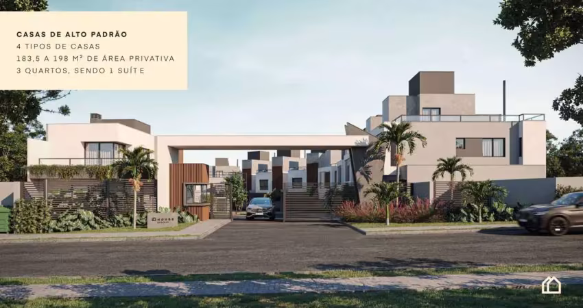 Sobrado para venda em campo comprido de 198.00m² com 3 quartos, 1 suite e 2 garagens