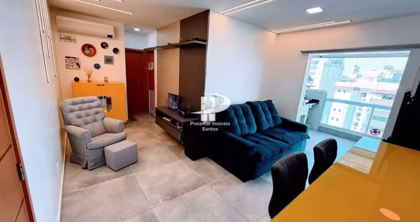 Apartamento para venda em gonzaga de 75.00m² com 2 quartos, 1 suite e 2 garagens