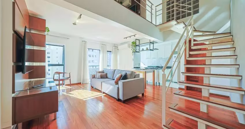 Loft para alugar em bigorrilho de 82.00m² com 1 quarto, 1 suite e 2 garagens