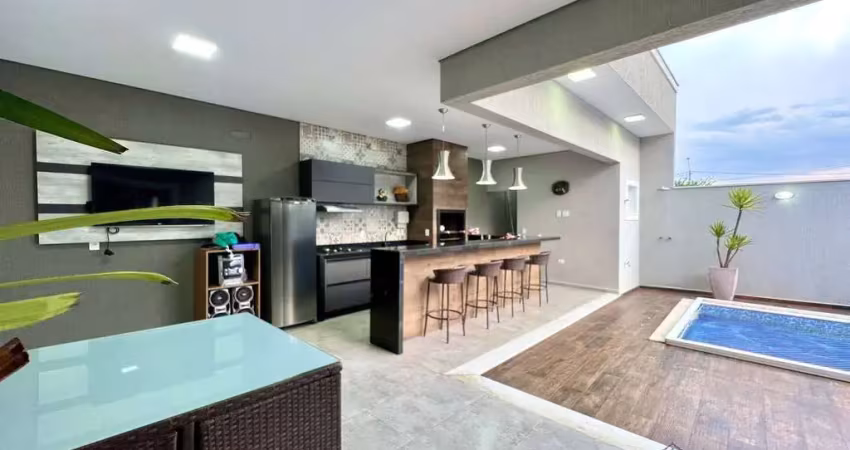 Casa para venda em residencial villa do bosque de 259.00m² com 4 quartos, 3 suites e 4 garagens