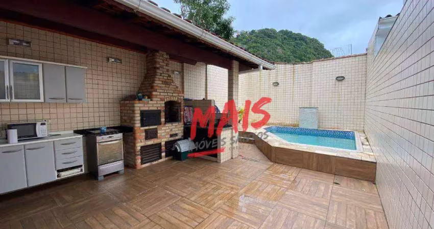 Sobrado para venda e aluguel em marapé de 240.00m² com 3 quartos, 2 suites e 2 garagens
