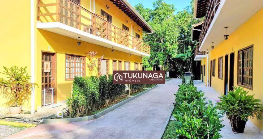 Sobrado para venda em camburi de 77.00m² com 2 quartos, 2 suites e 2 garagens