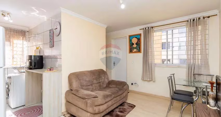 Apartamento para venda em ganchinho de 43.00m² com 2 quartos e 1 garagem