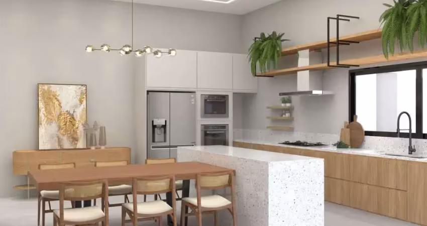 Casa de condomínio para venda em condomínio residencial evidências de 220.00m² com 4 quartos, 4 suites e 4 garagens