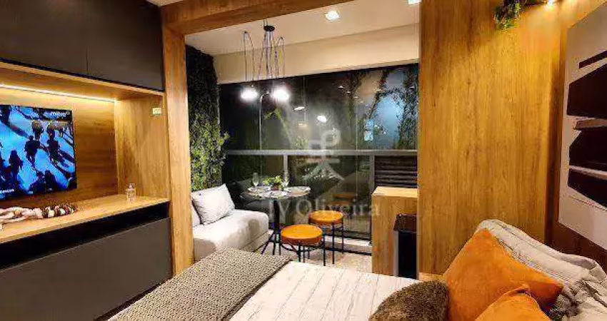 Apartamento para venda em brooklin de 31.00m² com 1 quarto