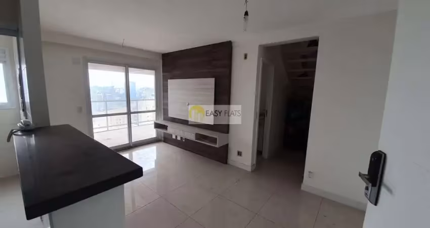 Cobertura para venda em vila gertrudes de 84.00m² com 1 quarto, 1 suite e 2 garagens