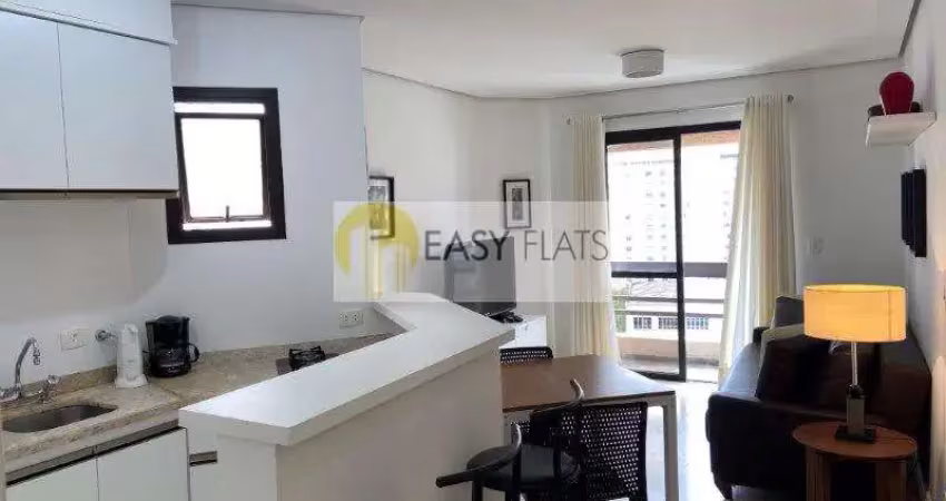 Flat para alugar em itaim bibi de 45.00m² com 1 quarto e 1 garagem