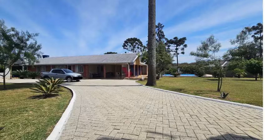 Chácara para venda em área rural de araucária de 340.00m² com 2 quartos, 1 suite e 9 garagens