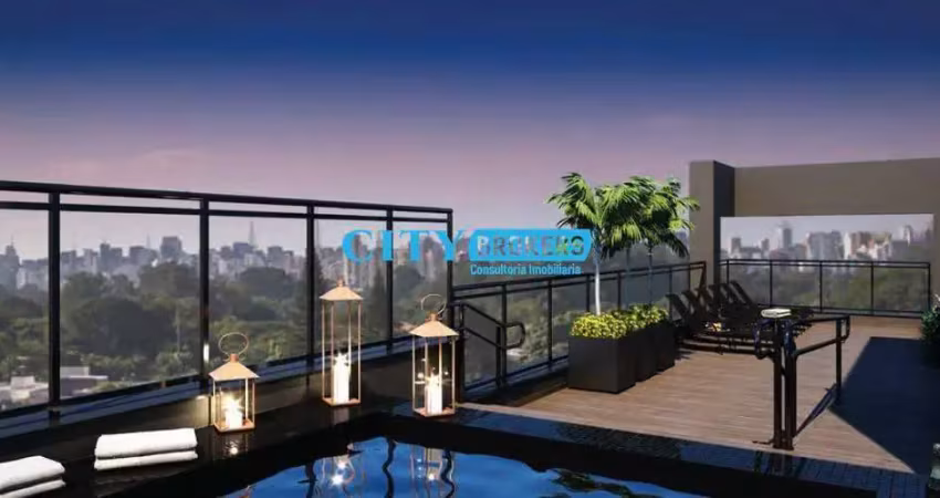 Studio para venda em indianópolis de 29.00m² com 1 quarto e 1 garagem