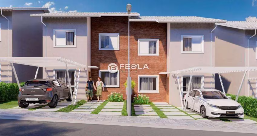 Casa de condomínio para venda em parque industrial harmonia de 93.46m² com 3 quartos, 1 suite e 2 garagens