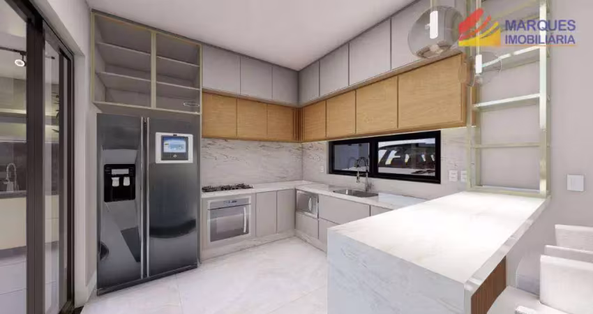 Casa de condomínio para venda em residencial milano de 196.00m² com 3 quartos, 3 suites e 4 garagens