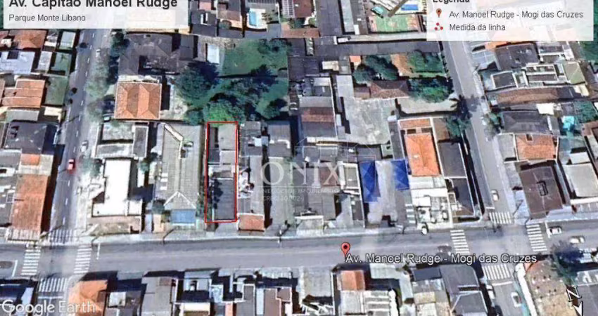 Terreno à venda na Avenida Capitão Manoel Rudge, 714, Parque Monte Líbano, Mogi das Cruzes