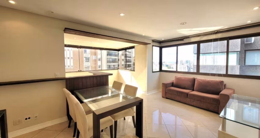 Apto semi mobiliado 2 dorm. 1 suíte 2 vagas na Bela Vista