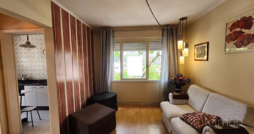 Apto mobiliado  1 dorm 1 vaga no Petrópolis