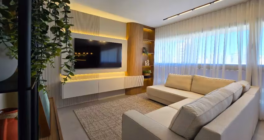 Apartamento mobiliado e decorado 2 dorm. suítes 2 vagas